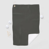 Serviette De Golf olive noire (couleur solide) (En situation)
