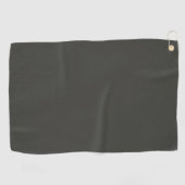 Serviette De Golf olive noire (couleur solide) (Horizontal)