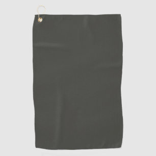 Serviette De Golf olive noire (couleur solide)