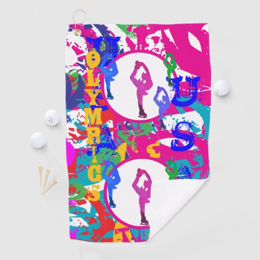 SERVIETTE DE GOLF OLYMPIC SKATING (En situation)