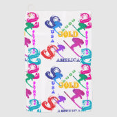 SERVIETTE DE GOLF OLYMPIC SKIING (Devant)