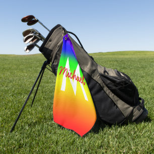 Serviette De Golf Ombre arc-en-ciel