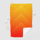 Serviette De Golf Ombre géométrique orange à jaune (En situation)
