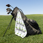 Serviette De Golf On dirait que je t'écoute jouer au golf (Vert)