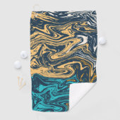 Serviette De Golf ondes de peinture (En situation)