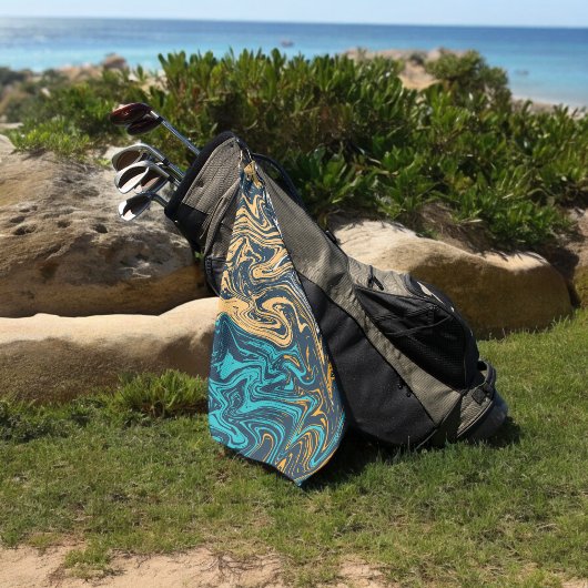 Serviette De Golf ondes de peinture