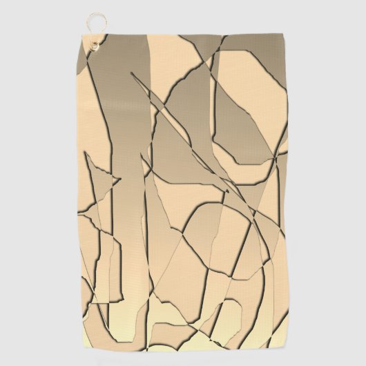 Serviette De Golf Or brisé (Devant)