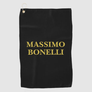 Serviette De Golf Or Moderne Minimaliste Élégant Votre Nom