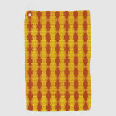Serviette De Golf Or Tribal Automne (Devant)