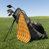 Serviette De Golf Or Tribal Automne (Vert)