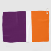 Serviette De Golf Orange blanc violet couleur pâle Conception des bl (Horizontal)