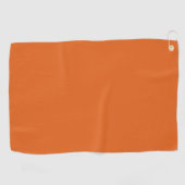 Serviette De Golf Orange courge solide (Horizontal)