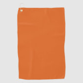 Serviette De Golf Orange courge solide (Devant)