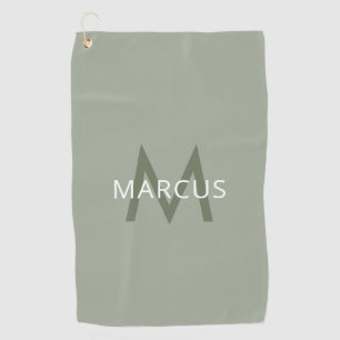 Serviette De Golf Orange Créez votre propre vert clair personnalisé