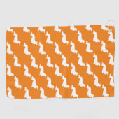 Serviette De Golf Orange Dachshund Cadeau Golf Towne (Horizontal)