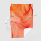Serviette De Golf Orange Sherbet (En situation)