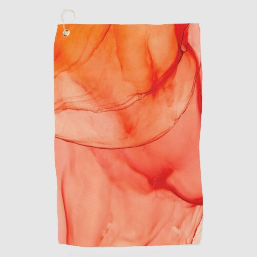Serviette De Golf Orange Sherbet (Devant)