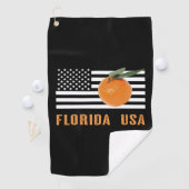 Serviette De Golf Oranges de la Floride (En situation)