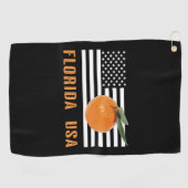 Serviette De Golf Oranges de la Floride (Horizontal)