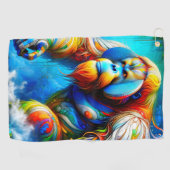 Serviette De Golf Orangoutan (Horizontal)