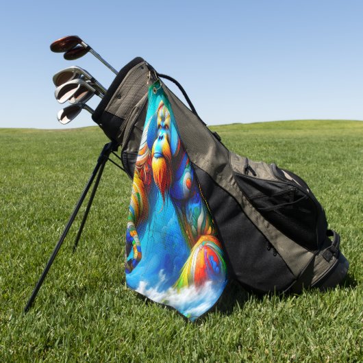 Serviette De Golf Orangoutan (Vert)