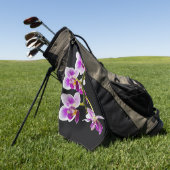 Serviette De Golf Orchidée blanche et violette (Vert)