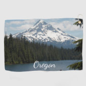Serviette De Golf Oregon pittoresque et mont Hood (Horizontal)