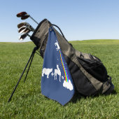 Serviette De Golf Origine de licorne (Vert)