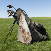 Serviette De Golf Ornate Gold Flourish Golf Towel (Vert)