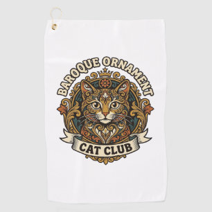 Serviette De Golf Ornement baroque Chat Cadeau amateur de chat - Orn