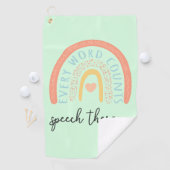 Serviette De Golf Orthophonie II - Chaque Mot Compte (En situation)
