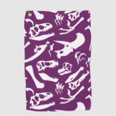 Serviette De Golf Os Dinosaures (Violet) (Devant)