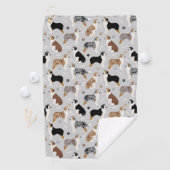 Serviette De Golf Os et pattes des bergers australiens (En situation)