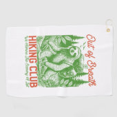 Serviette De Golf Out Breath Funny Sloth Randonnée Club (Horizontal)