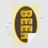 Serviette De Golf Oval de la Mug de bière (En situation)