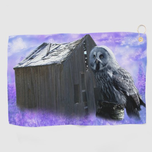 Serviette De Golf Owl Barn Shed (Horizontal)