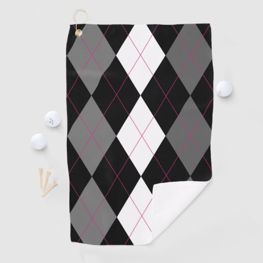 Serviette De Golf Oxford Tales A Deux Jacquards (En situation)