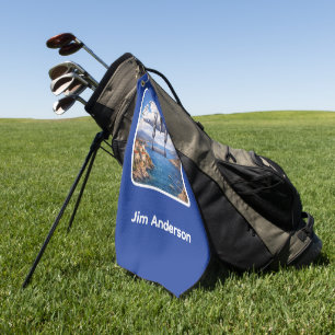 Serviette De Golf P-38 Lightning au-dessus de la Méditerranée