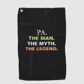 Serviette De Golf Pa Man Myth Légende Drôle Citation Mens (Devant)