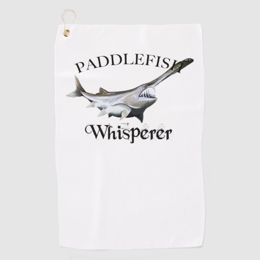 Serviette De Golf Paddlefish Whisperer Light Fishing Towne (Devant)