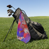 Serviette De Golf Pailleté d'étoiles (Vert)
