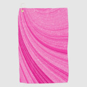 Serviette De Golf Paillette rose (Devant)