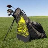 Serviette De Golf Paire de dauphins dans le soleil (Vert)