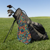 Serviette De Golf Paisley (Vert)