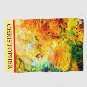 Serviette De Golf Palette d'artiste colorée (Horizontal)