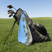 Serviette de golf Palm Trees (Vert)