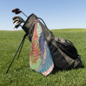 Serviette De Golf Palmes électriques (Vert)