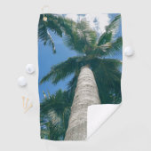 Serviette de golf Palmier Tropical (En situation)