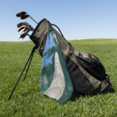 Serviette de golf Palmier Tropical (Vert)