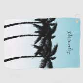 Serviette De Golf Palmiers tropicaux (Horizontal)